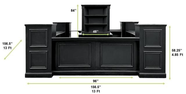 Painted Windowpane 13Piece Modular Bar (Square W/Back Bar)