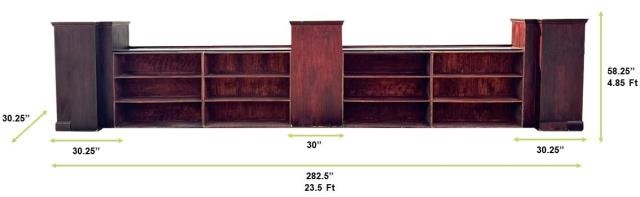 Mahogany Windowpane 7Piece Modular Bar