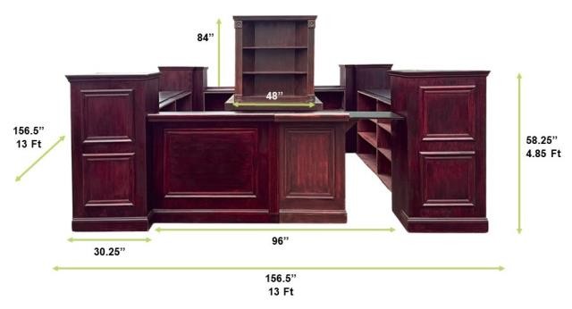 Mahogany Windowpane 13Piece Modular Bar (Square W/Back Bar)