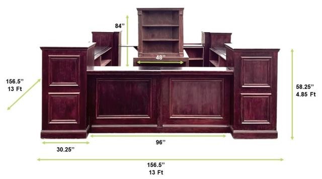 Mahogany Windowpane 13Piece Modular Bar (Square W/Back Bar)