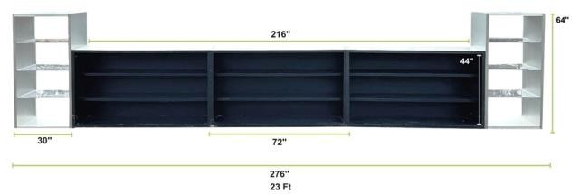 Aluminum 5Piece Wide Modular Bar