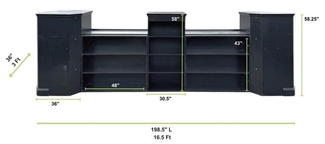 Black Tub 5Piece Modular Bar