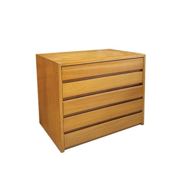 (40070187)NIGHT STAND-MCM Blonde Wood w|Drawers-20.25"H