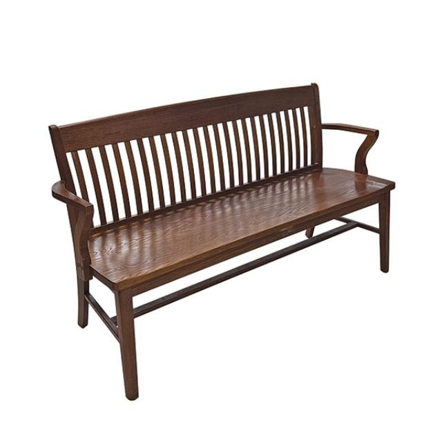 (40707616)BENCH-Light Walnut BOE Bench-62.5"L