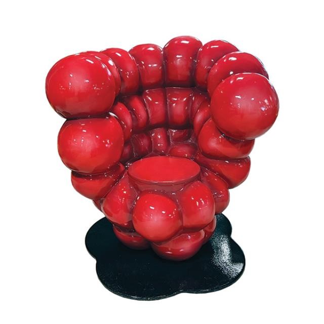 (29020033)THRONE-Raspberry Throne Chair