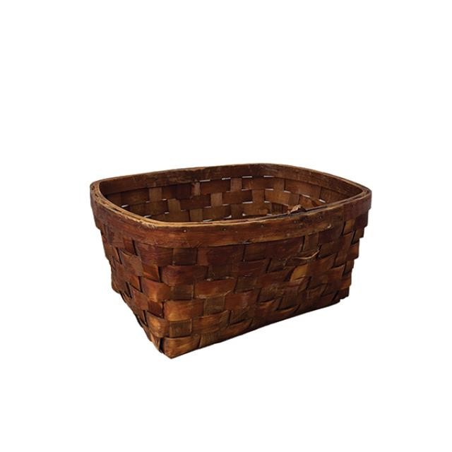 (25020274)BASKET-Woven Rectagular Basket-No Handle