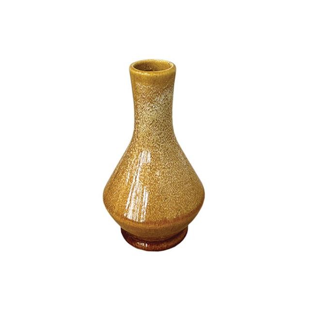 (52571096)VASE-Small Yellow Vase w|White Specks