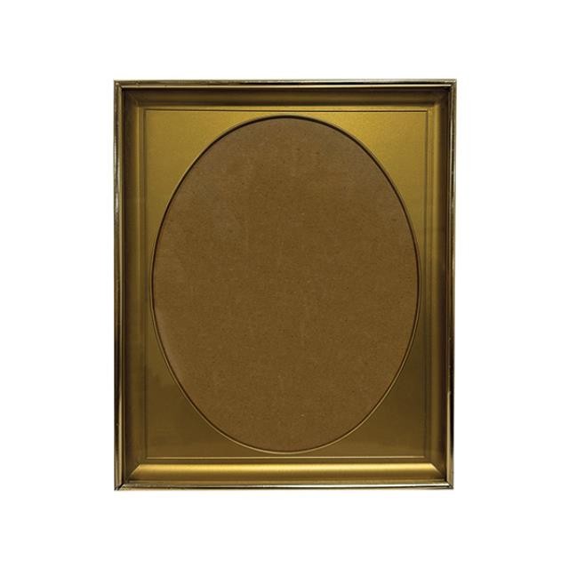 (52200471)PICTURE FRAME-Gold Frame w|Oval Insert