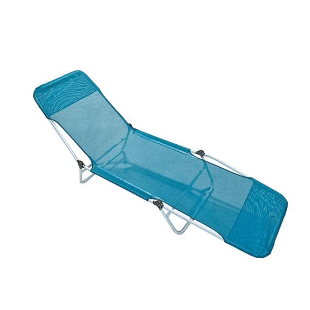 (40330033)BEACH/ POOL LOUNGE CHAIR-Teal Mesh Armless Chaise