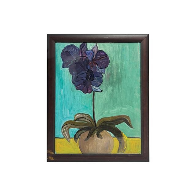 Framed Painting-Purple Amaryllis